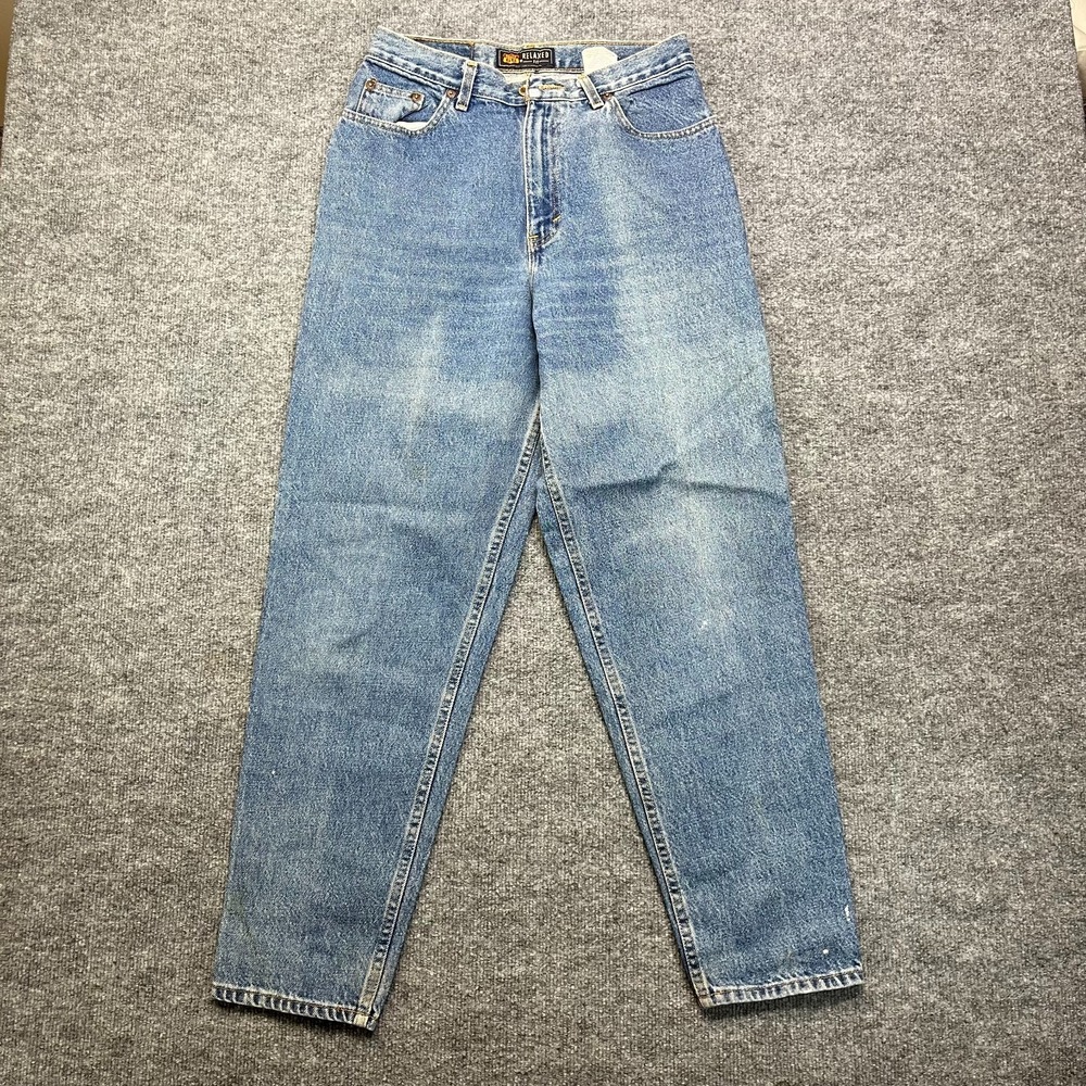 Route 66 Relaxed Fit Tapered Jeans Women 9/10A Blue Cotton Denim Pockets - 29X30